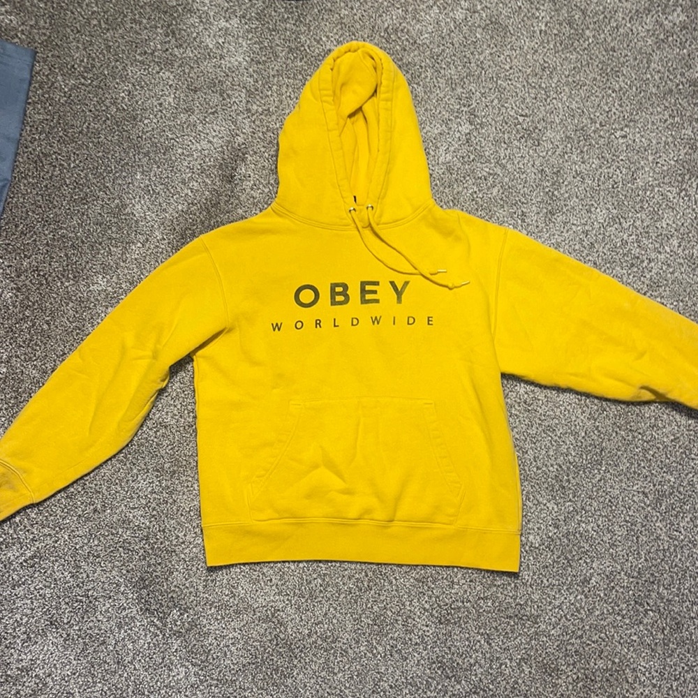 Obey yellow sweatshirt